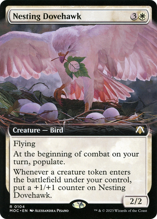 Nesting Dovehawk (Extended Art) [March of the Machine Commander]