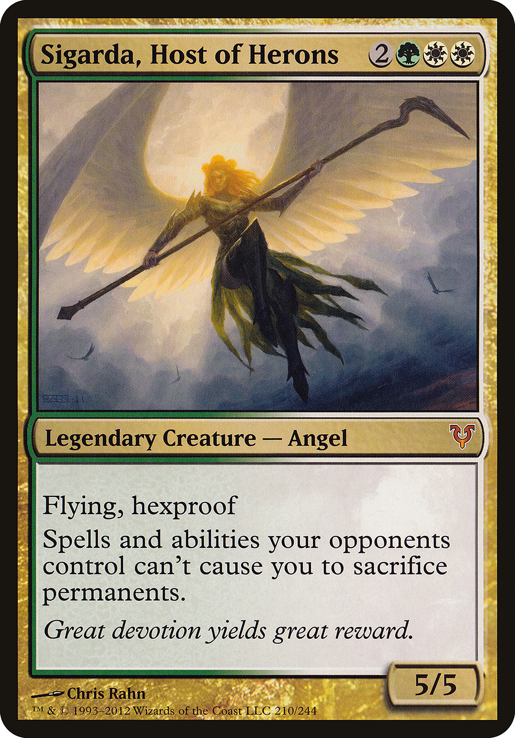 Sigarda, Host of Herons (Avacyn Restored) (210) - Open the Helvault