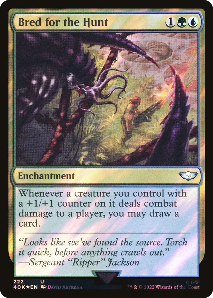 Bred for the Hunt (222) Surge Foil - Warhammer 40,000 Commander