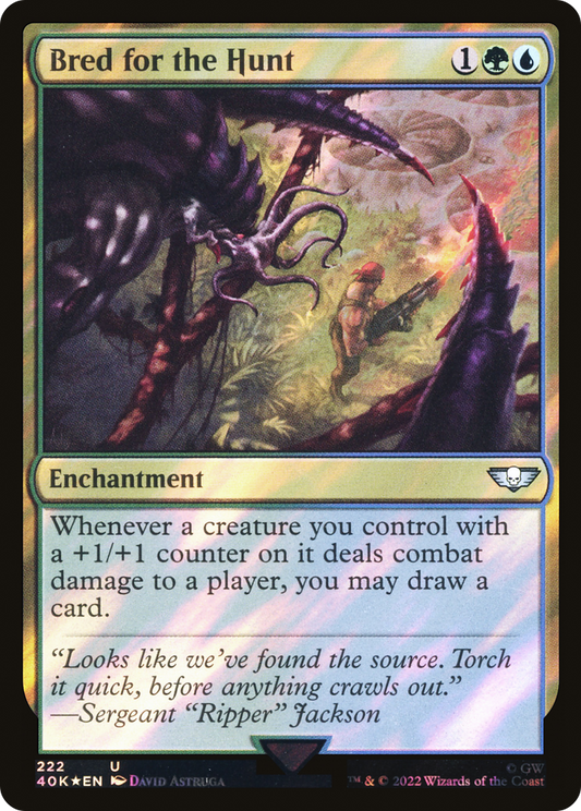 Bred for the Hunt (222) Surge Foil - Warhammer 40,000 Commander