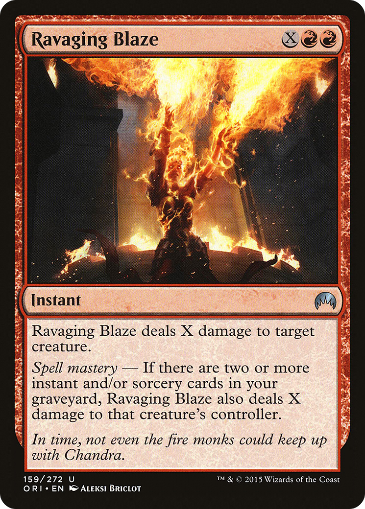 Ravaging Blaze (159) Foil - Magic Origins