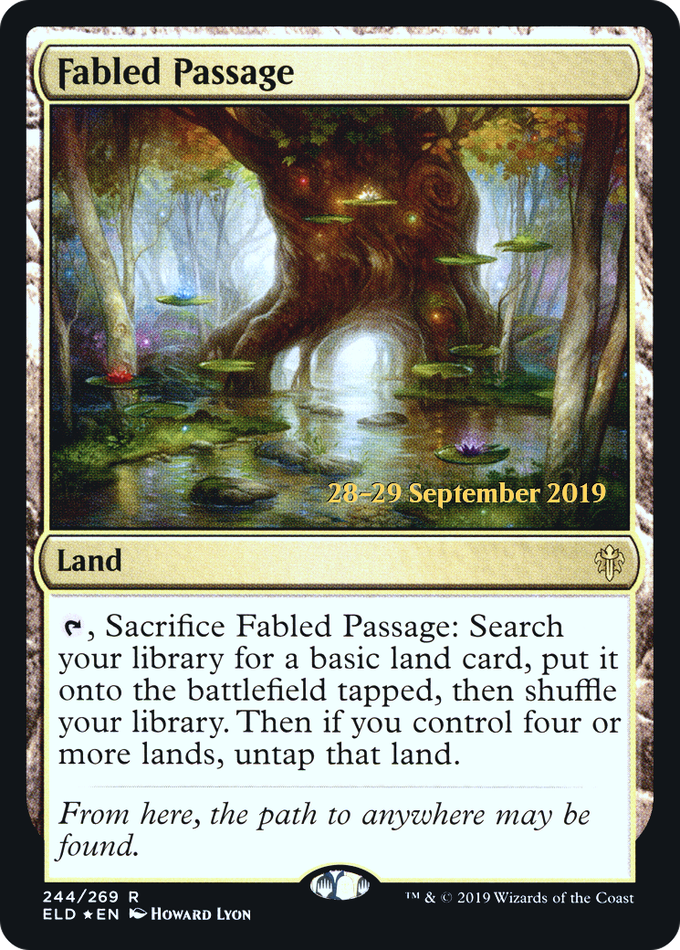 Fabled Passage (244s) Foil - Throne of Eldraine Promos