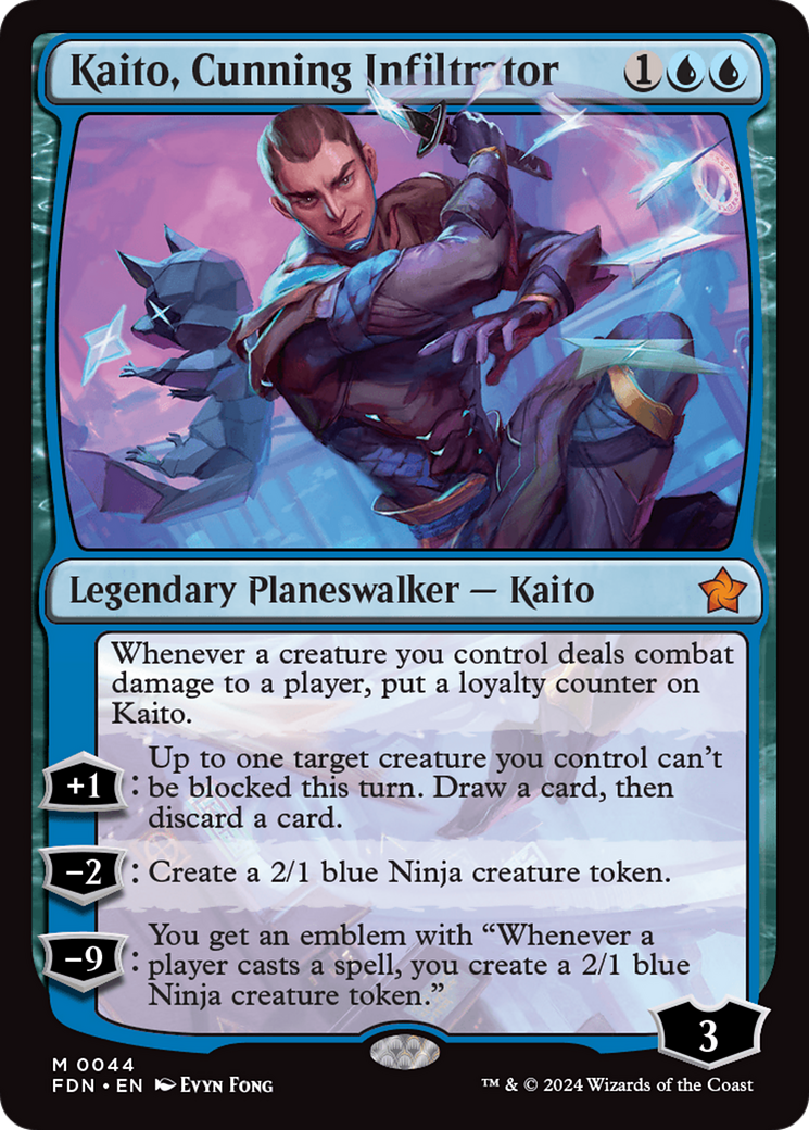 Kaito, Cunning Infiltrator [Foundations] Foil