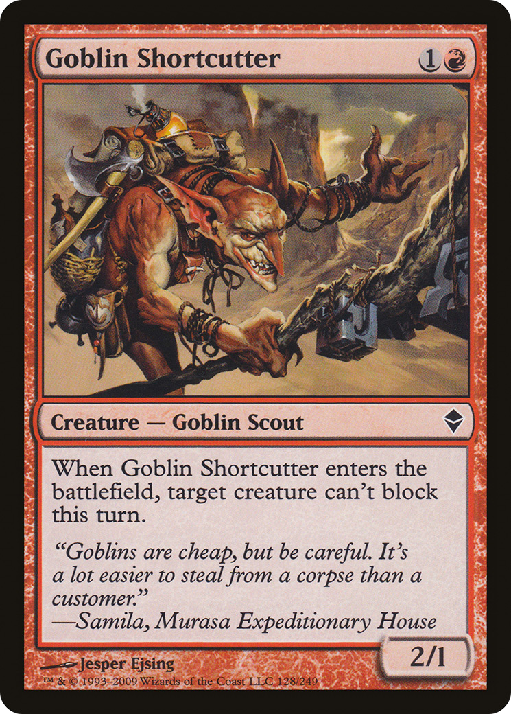 Goblin Shortcutter (128) Foil - Zendikar