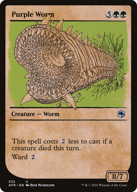 Purple Worm (Showcase) (332) - Adventures in the Forgotten Realms