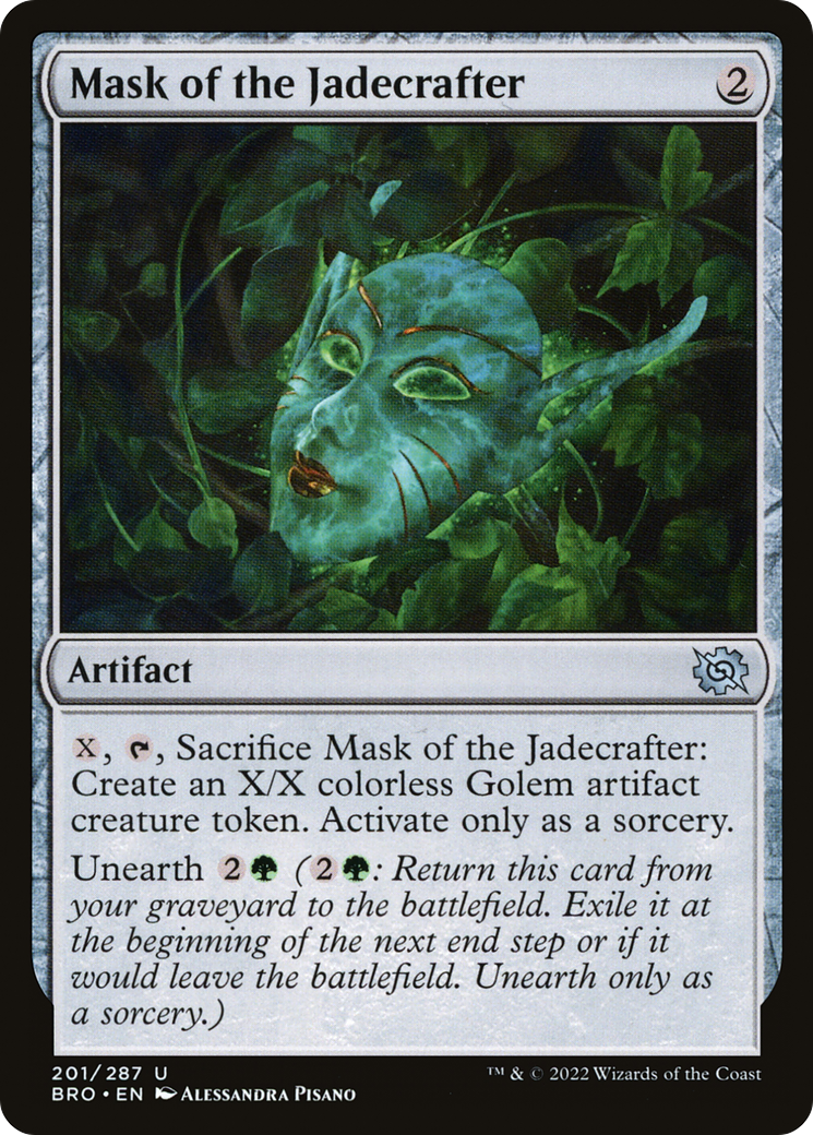 Mask of the Jadecrafter (201) Foil - The Brothers' War