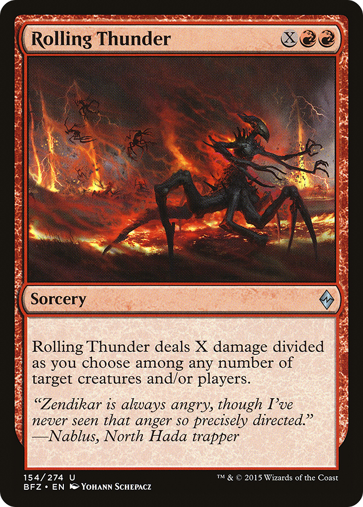 Rolling Thunder (154) Foil - Battle for Zendikar