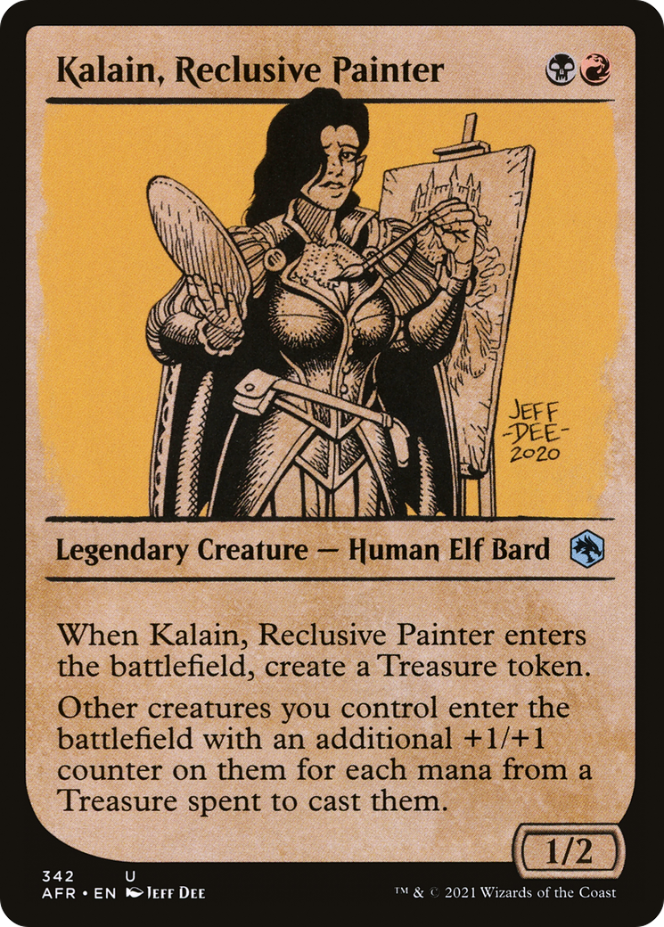 Kalain, Reclusive Painter (Showcase) (342) Foil - Adventures in the Forgotten Realms