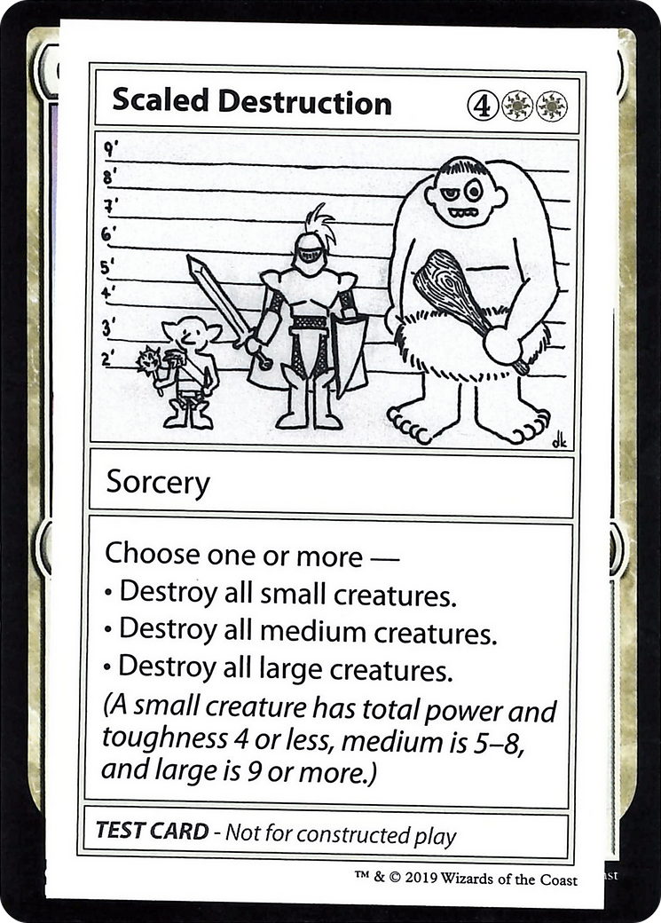 Scaled Destruction (2021 Edition) [Mystery Booster Playtest Cards]