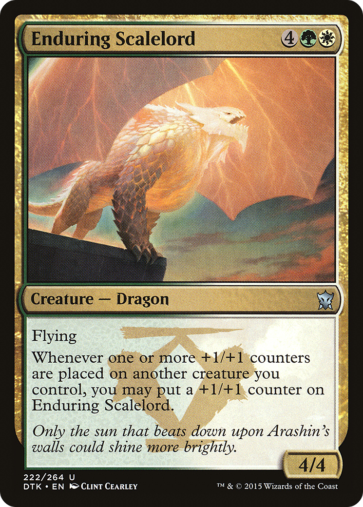 Enduring Scalelord (222) Foil - Dragons of Tarkir