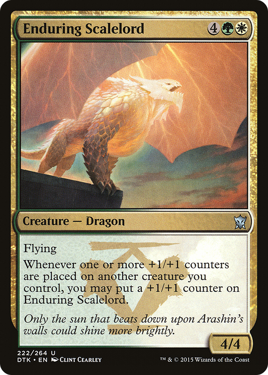 Enduring Scalelord (222) Foil - Dragons of Tarkir