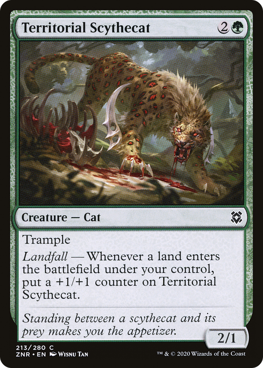 Territorial Scythecat (213) - Zendikar Rising