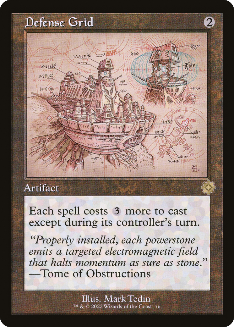 Defense Grid (Schematic) (Retro) (076) Foil - The Brothers' War Retro Artifacts