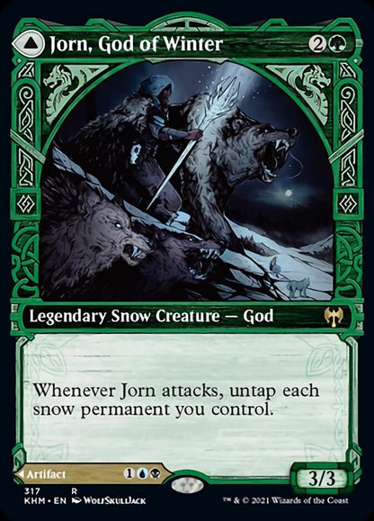 Jorn, God of Winter // Kaldring, the Rimestaff (Showcase) (317) Foil - Kaldheim