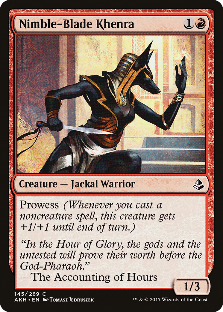 Nimble-Blade Khenra (145) Foil - Amonkhet