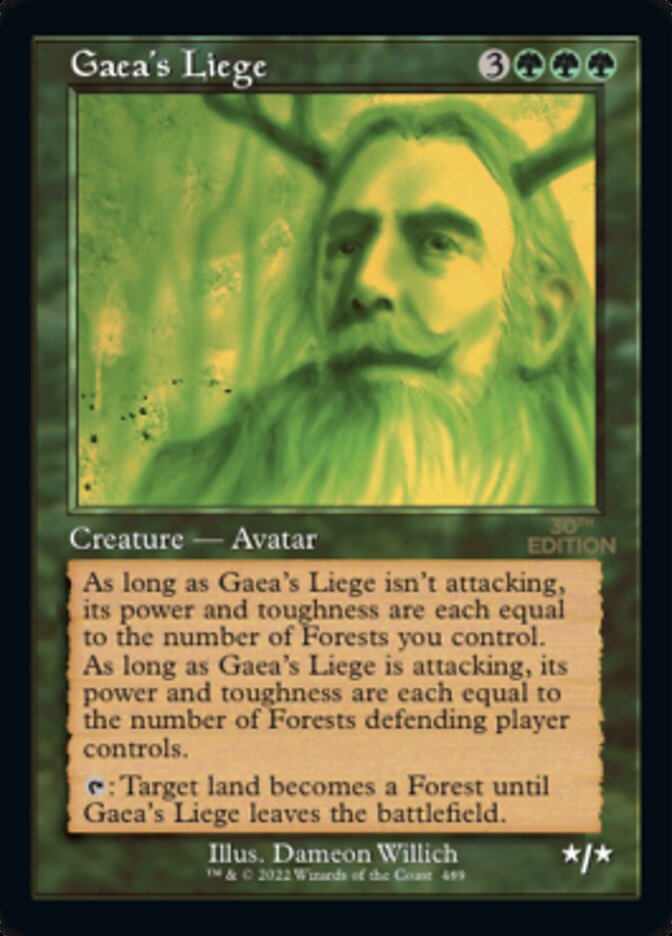 Gaea's Liege (Retro) (489) - 30th Anniversary Edition