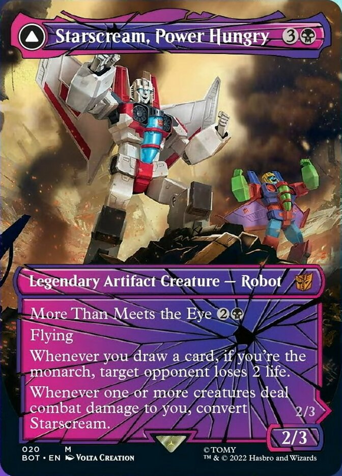 Starscream, Power Hungry (Shattered Glass) (020) Foil - Transformers