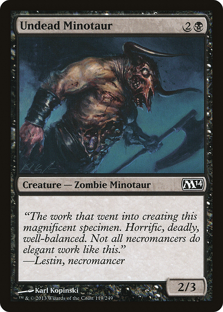 Undead Minotaur (119) - Magic 2014
