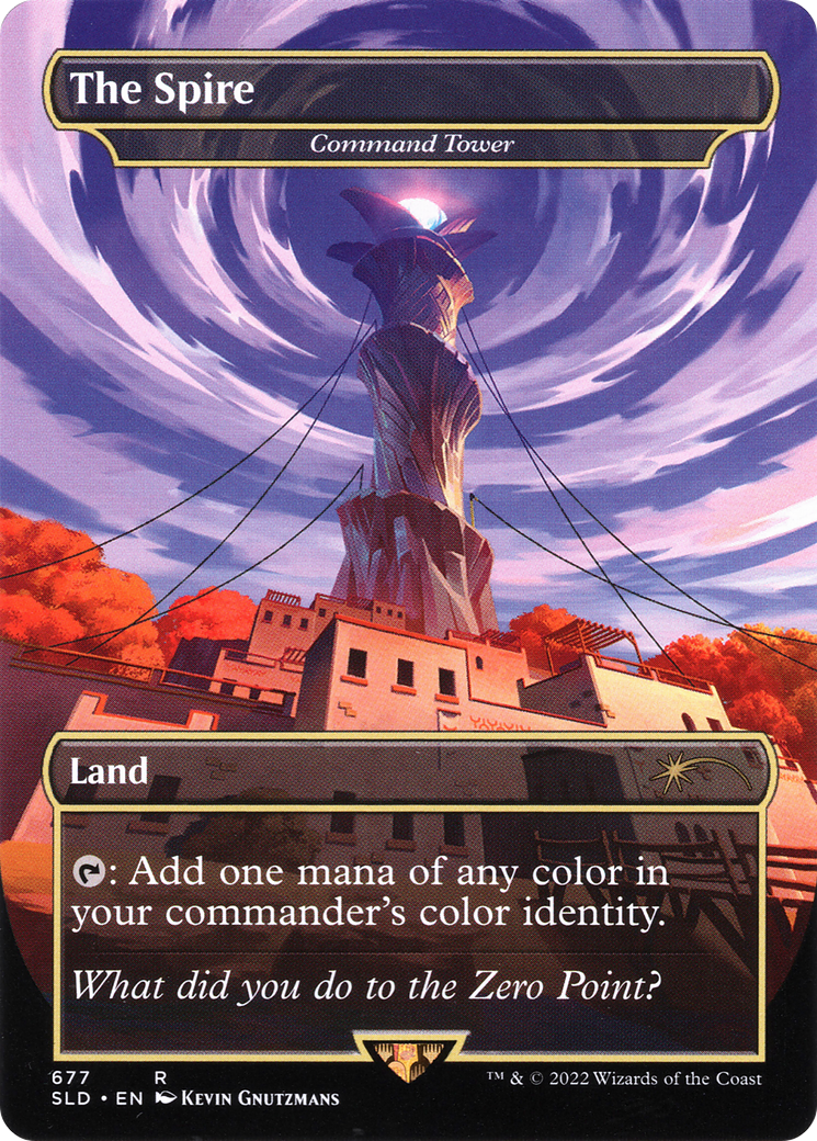 Command Tower - The Spire (Borderless) [Secret Lair Drop Promos] | Silver Goblin