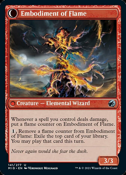 Flame Channeler // Embodiment of Flame (141) Foil - Innistrad: Midnight Hunt
