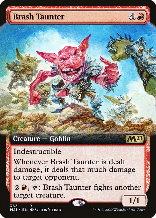 Brash Taunter (Extended Art) (363) Foil - Core Set 2021