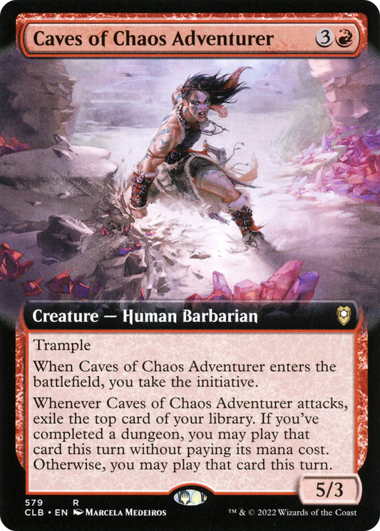 Caves of Chaos Adventurer (Extended Art) [Commander Legends: Battle for Baldur's Gate]