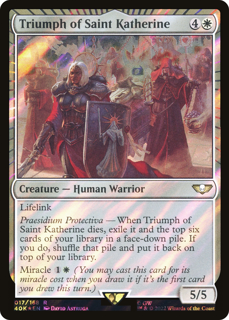 Triumph of Saint Katherine (017) Surge Foil - Warhammer 40,000 Commander