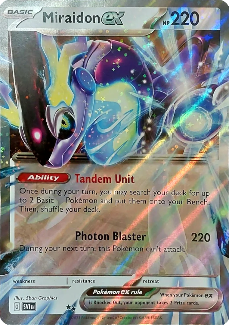 Miraidon ex (Unnumbered) (Jumbo Card) [Scarlet & Violet: Base Set] | Silver Goblin