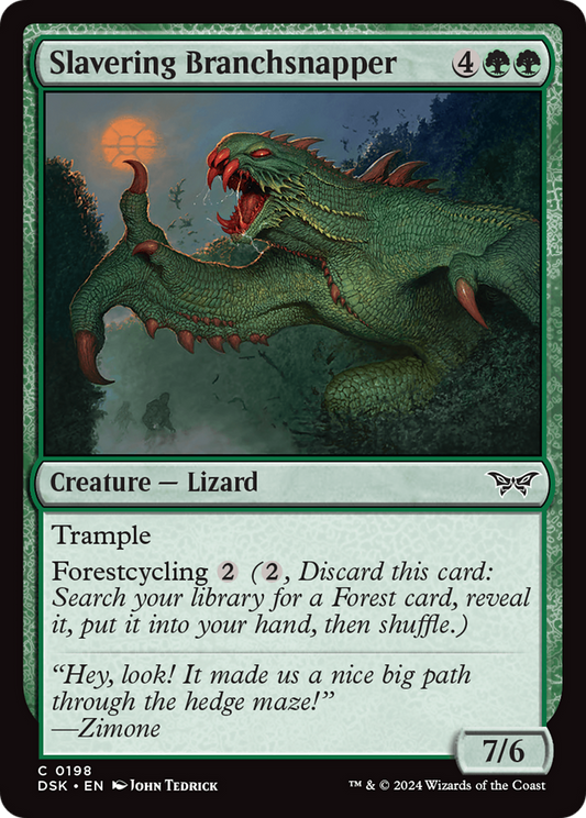 Slavering Branchsnapper [Duskmourn: House of Horror] Foil