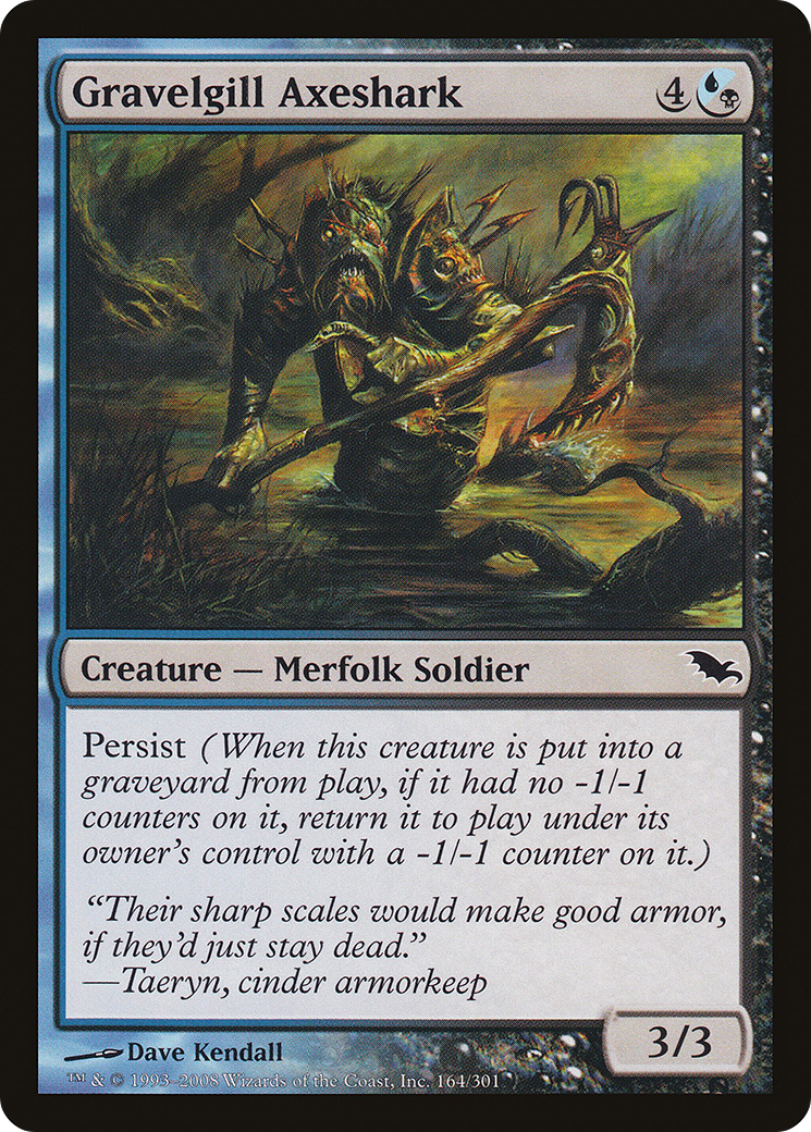 Gravelgill Axeshark [Shadowmoor] | Silver Goblin