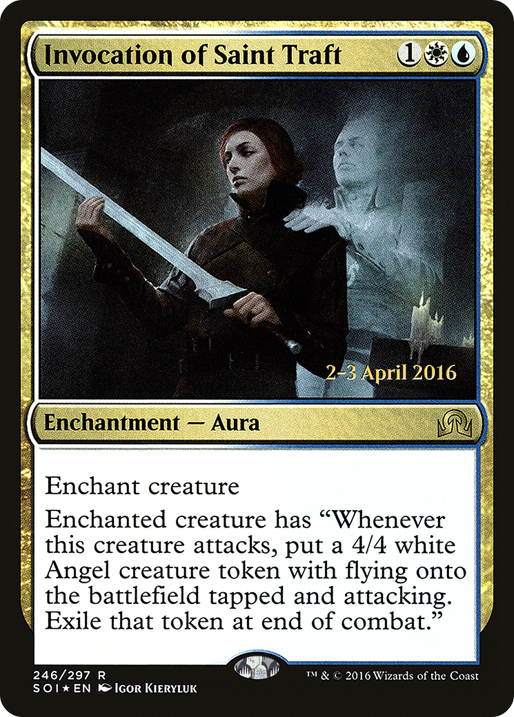 Invocation of Saint Traft (246) Foil - Shadows over Innistrad Promos