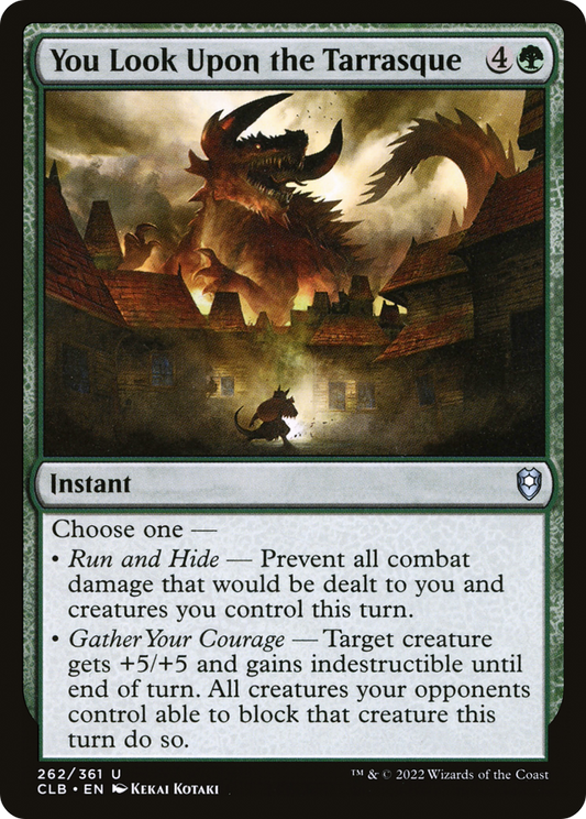 You Look Upon the Tarrasque (262) Foil - Commander Legends: Battle for Baldur's Gate