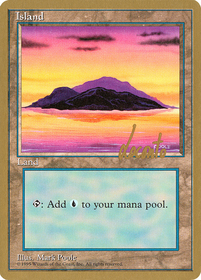 Island (ml368) (Michael Loconto) [Pro Tour Collector Set] | Silver Goblin