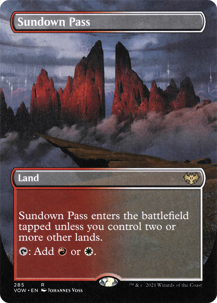 Sundown Pass (Borderless) (285) - Innistrad: Crimson Vow