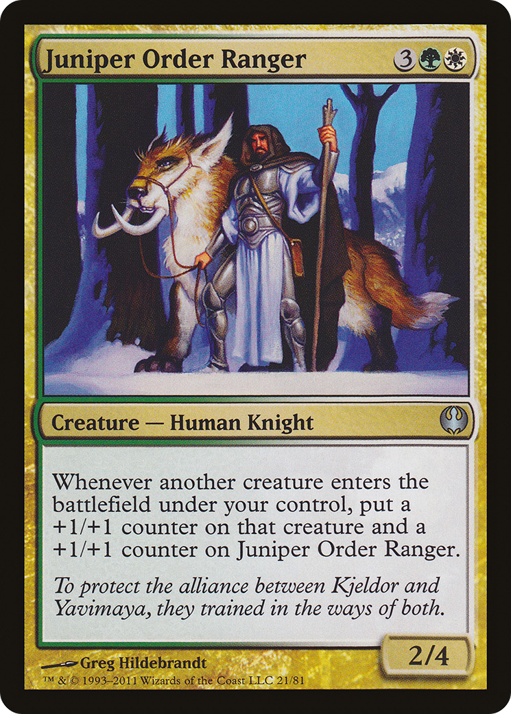 Juniper Order Ranger (021) - Duel Decks: Knights vs. Dragons