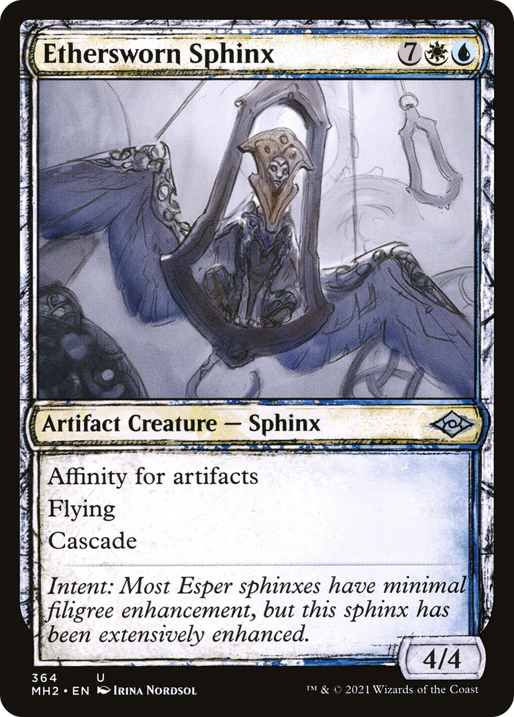 Ethersworn Sphinx (Sketch) [Modern Horizons 2] | Silver Goblin