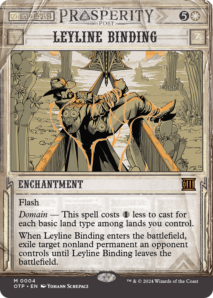 Leyline Binding [Outlaws of Thunder Junction: Breaking News] Foil