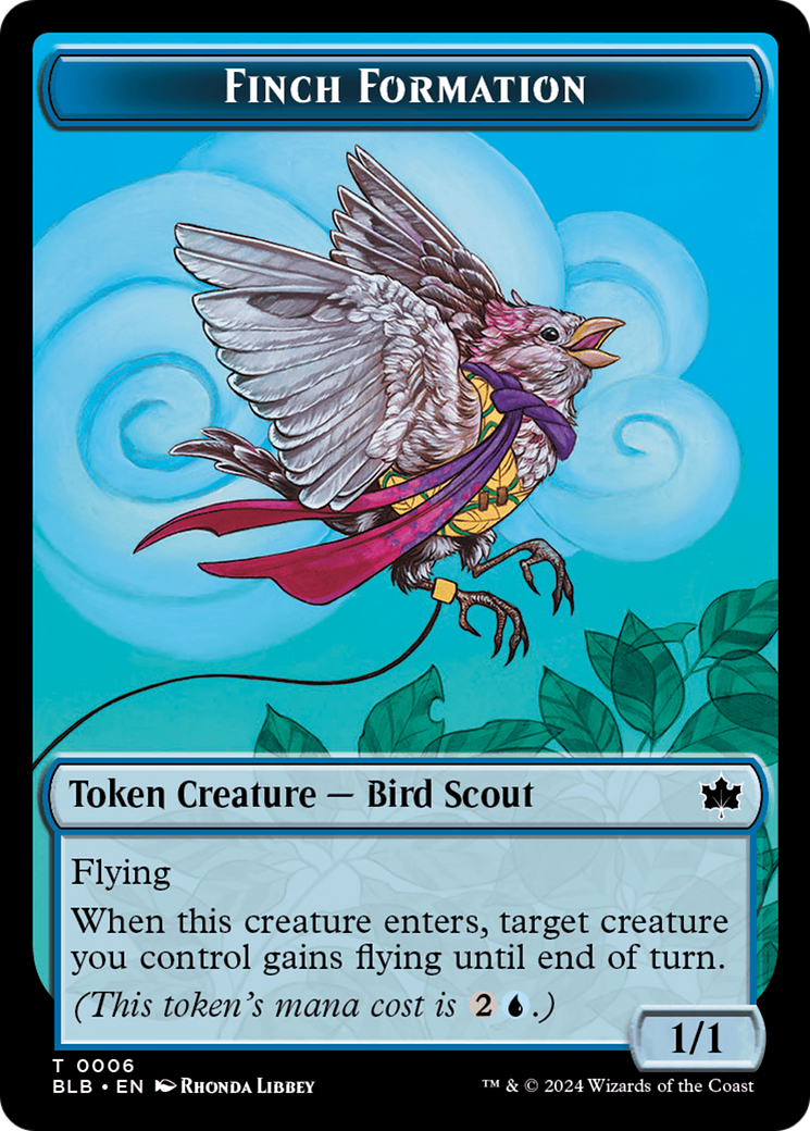 Finch Formation Token [Bloomburrow Tokens] | Silver Goblin