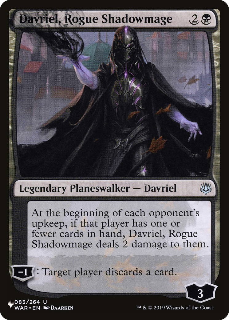 Davriel, Rogue Shadowmage [The List Reprints] | Silver Goblin