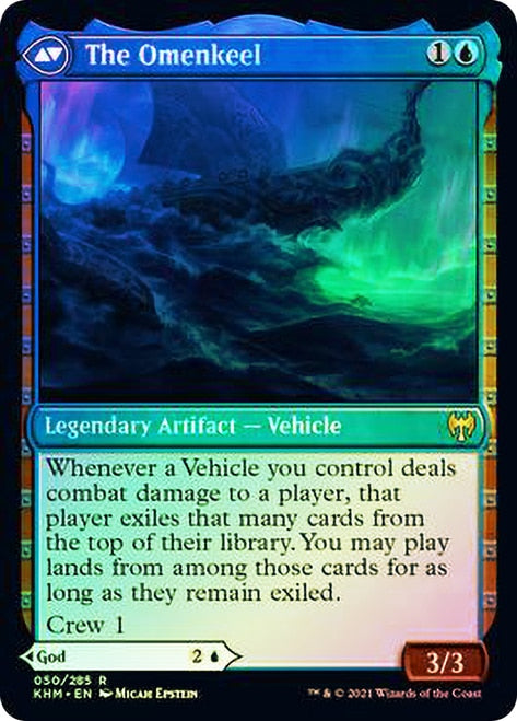 Cosima, God of the Voyage // The Omenkeel [Kaldheim Prerelease Promos] | Silver Goblin