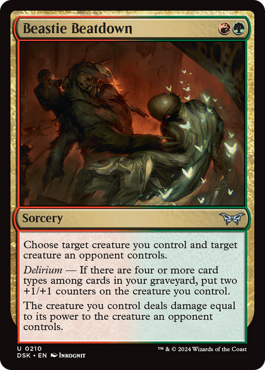 Beastie Beatdown [Duskmourn: House of Horror] Foil