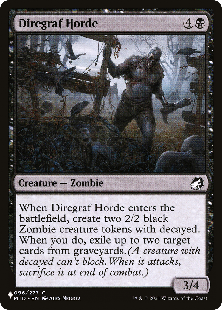 Diregraf Horde (MID-96) - The List