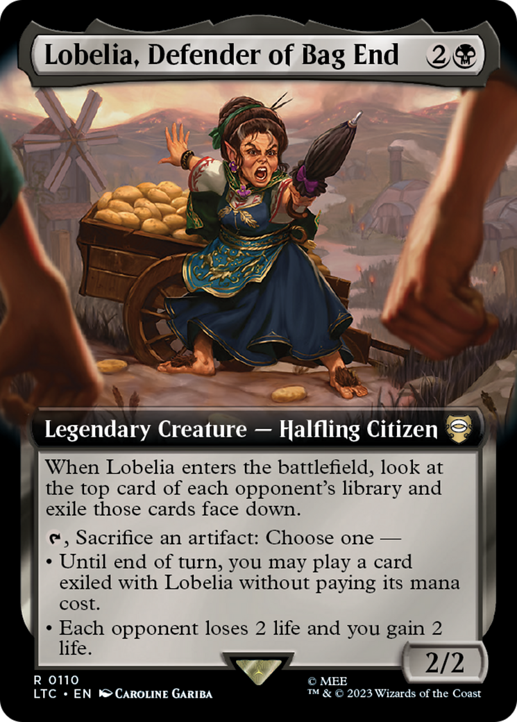 Lobelia, Defender of Bag End (Extended Art) (110) - Tales of Middle-earth Commander