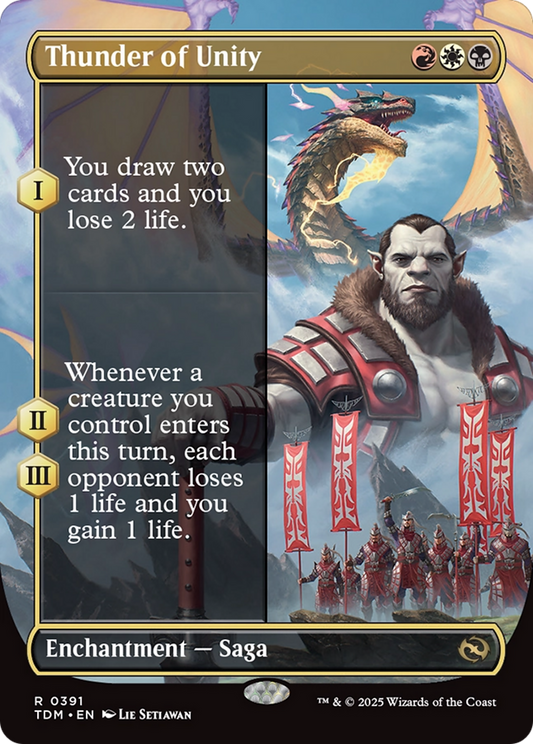 Thunder of Unity (Borderless) (391) - Tarkir: Dragonstorm