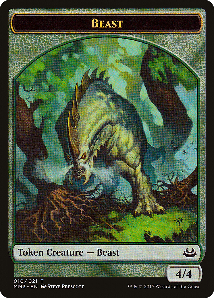 Beast Token (010/021) [Modern Masters 2017 Tokens] | Silver Goblin