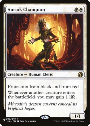 Auriok Champion (IMA-9) - The List