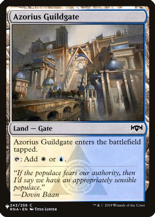 Azorius Guildgate (RNA-243) - The List