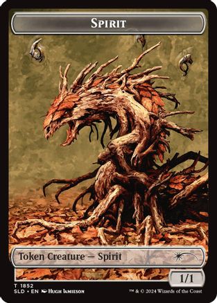 Spirit (SLD) // Shapeshifter (KHM) Double-sided Token (1852 // 8) - Secret Lair Drop Series