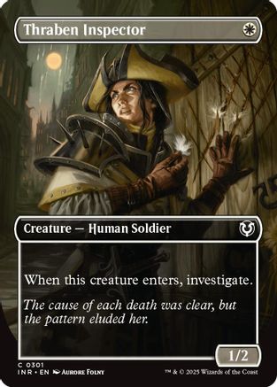 Thraben Inspector (Borderless) Foil (301) - Innistrad Remastered | Silver Goblin