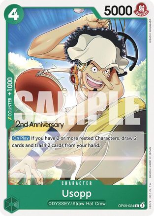 Usopp (024)  (OP09-024) - Emperors in the New World: 2nd Anniversary Tournament Cards | Silver Goblin